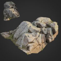 3d scanned nature stone 019 3D Model