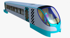 Monorail train 3D Model