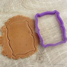 Plate 24 cookie cutter for professional 3D Model
