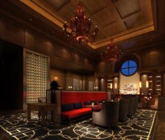 Large hotel ballroom KTV party -03 3D Model