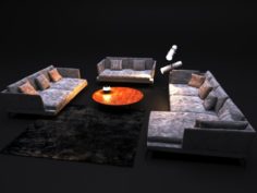 Sofa FLEXFROM FEEL GOOD LARGE FEEL GOOD TEN LARGE 3D Model