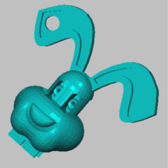 Rabbit Keychains 3D Print Model