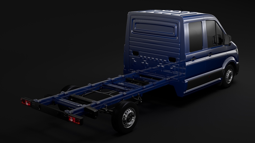MAN TGE Chassi DoubleCab L2 2017 3D Model