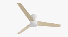 Ceiling Fan – Hanter Cassius white with light wood 3D Model