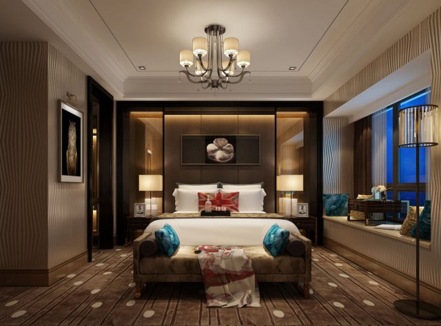 Luxury luxury home decoration – bedroom 6112 3D Model