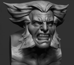 Wolverine Bust 3D Model