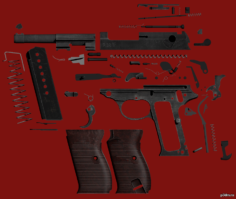 Walther P-38 3D Model