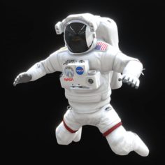 Low Poly Game Ready PRB Nasa Astronaut 3D Model
