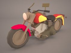 Harley Davidson Fat Boy Motorcycle 3D Model