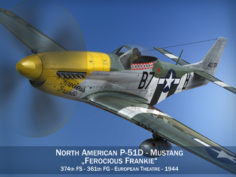 North American P-51D Mustang – Ferocious Frankie 3D Model