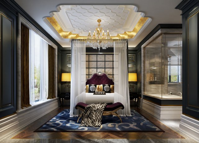 Luxury luxury home decoration – bedroom 6108 3D Model