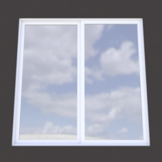 Modern architectural window horizontal slider 3D Model