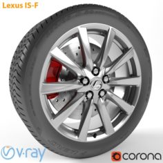 Lexus IS-F Wheel 3D Model