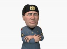 Mussolini caricature 3D Model