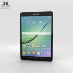 Samsung Galaxy Tab S2 8 Wi-Fi Black 3D Model