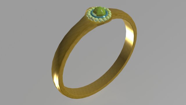 Finger ring obj fbx max 3D Model