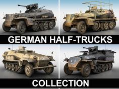 German Half Trucks – Collection 3D Model