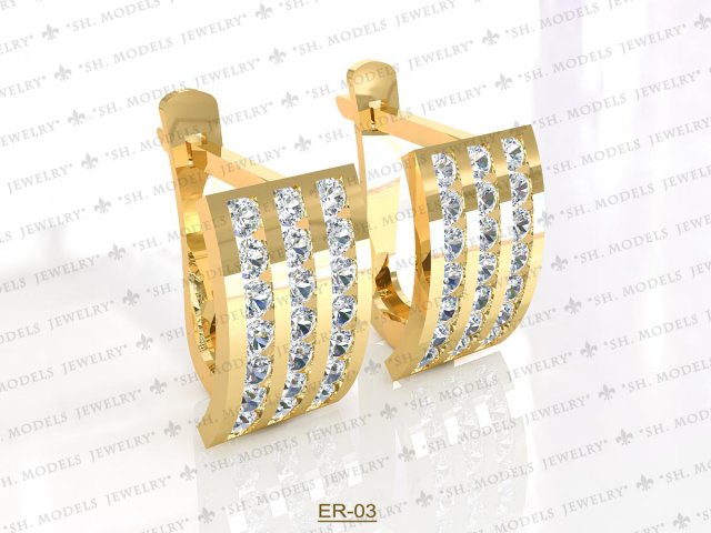 Earrings-03 3D Model