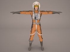 X-wind Pilot Star Wars 3D Model