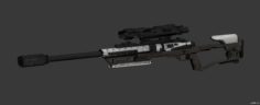 Anti-Materiel Sniper 3D Model