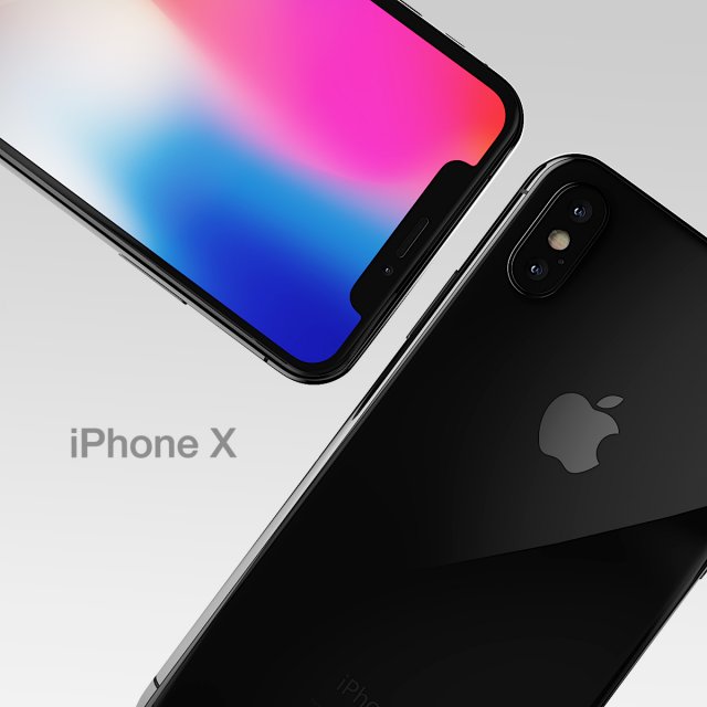 Apple iPhone X 3D Model