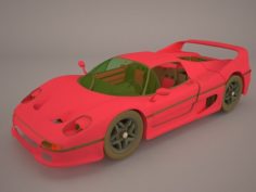 1996 Ferrari F50 GT 3D Model