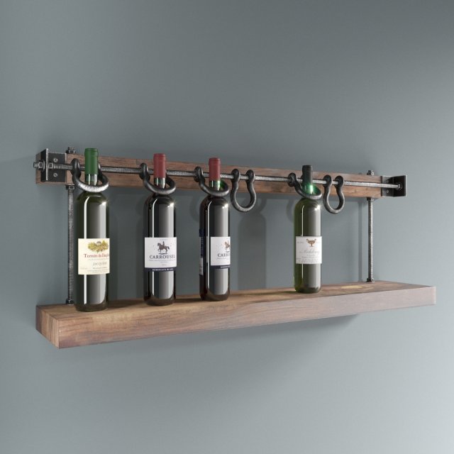 Loft wine rack 3D Model