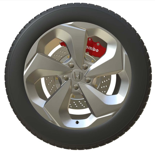 Honda Wheel 2 3D Model