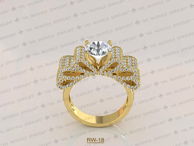 Womens Ring-RW-18 3D Model