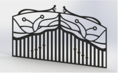 Forged fence 3D Model
