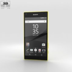Sony Xperia Z5 Compact Yellow 3D Model