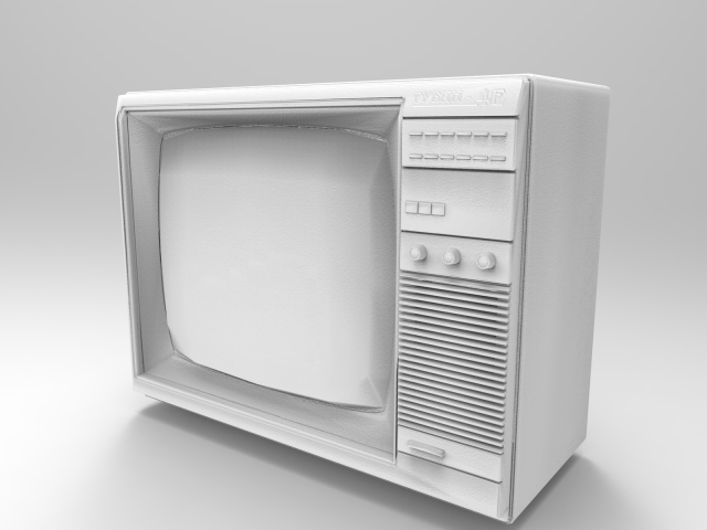 Soviet TV Rubin USSR 3D Model