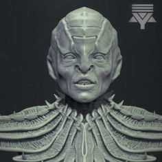 Klingon – Star Trek Bust Highpoly 3D Model