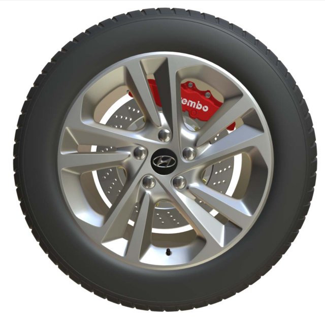 Hyundai wheel 3D Model