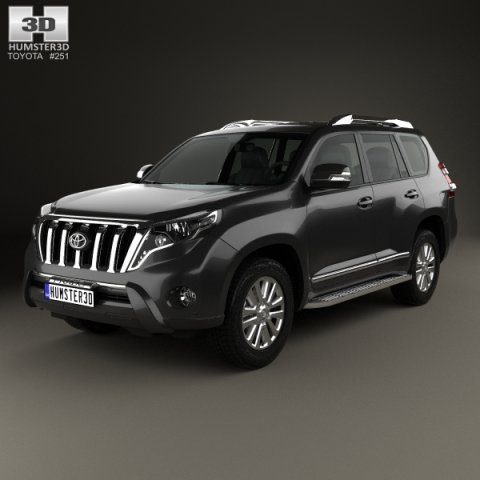 Toyota Land Cruiser Prado VXR 2016 3D Model