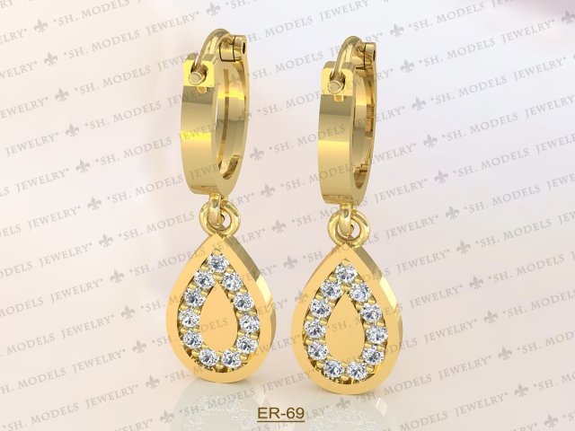 Earrings-69 3D Model