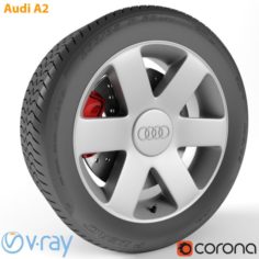 Audi A2 Wheel 3D Model