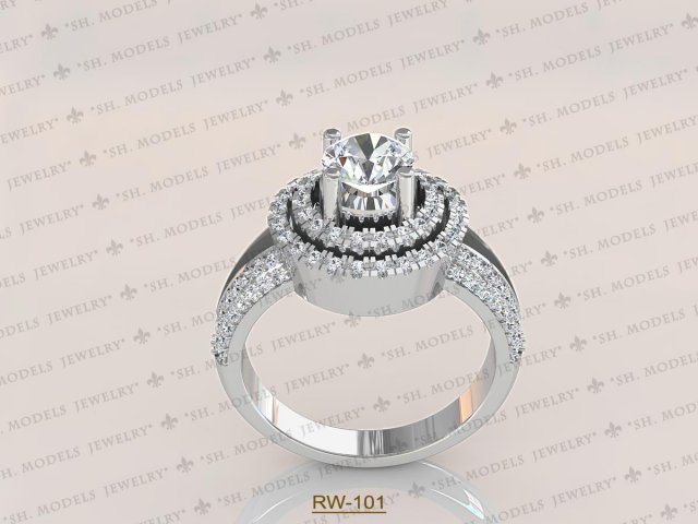 Womens Ring-RW-101 3D Model