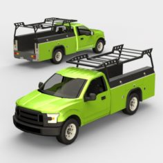 F150 Utility Truck 3D Model