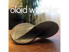 Oloid Wobbler (rolling fidget desk toy) 3D Print Model