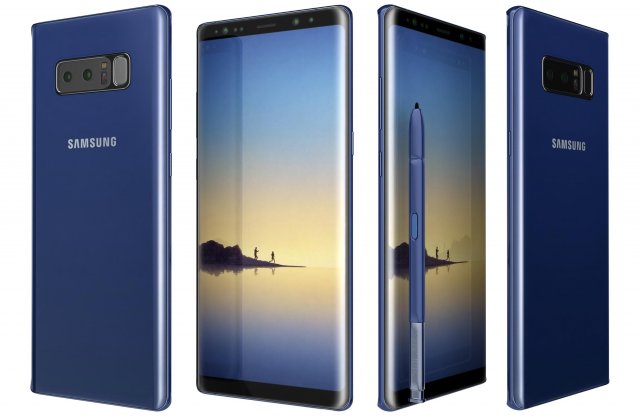 Samsung Galaxy Note 8 Blue 3D Model