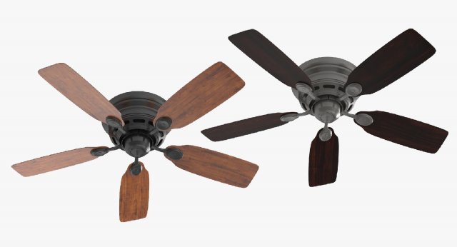 Ceiling Fan – Hanter Low Profile 3D Model