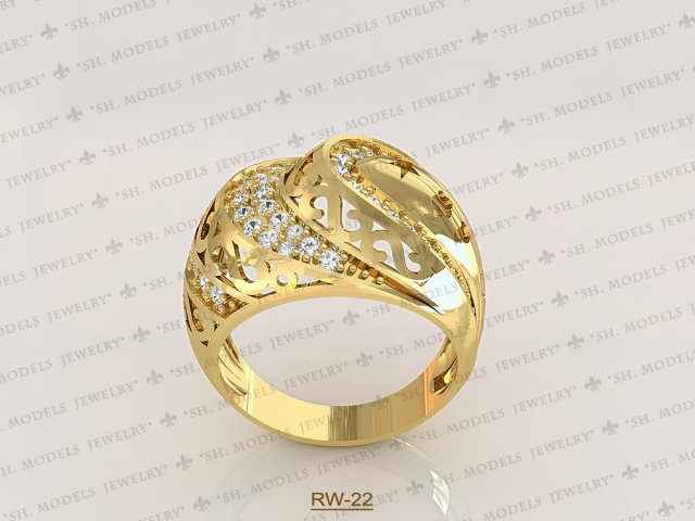 Womens Ring-RW-22 3D Model