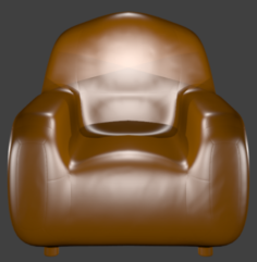 Leather chair 3D Model