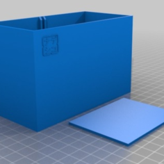 pen box with removable separation 12x6x7cm 3D Print Model