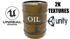 Barrel oil Free 3D Model