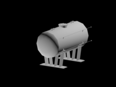 Industrial Tank LOD0LOD1 3D Model