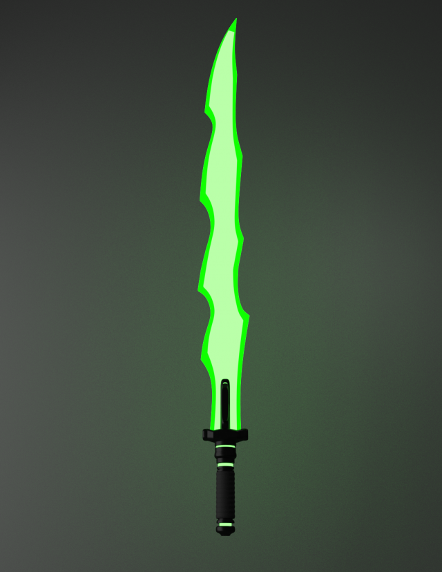 Sci FI Laser Sword 3D Model