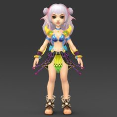 Cartoon Character Eilu 3D Model