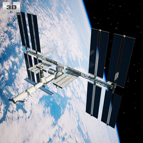 International Space Station 3D Model